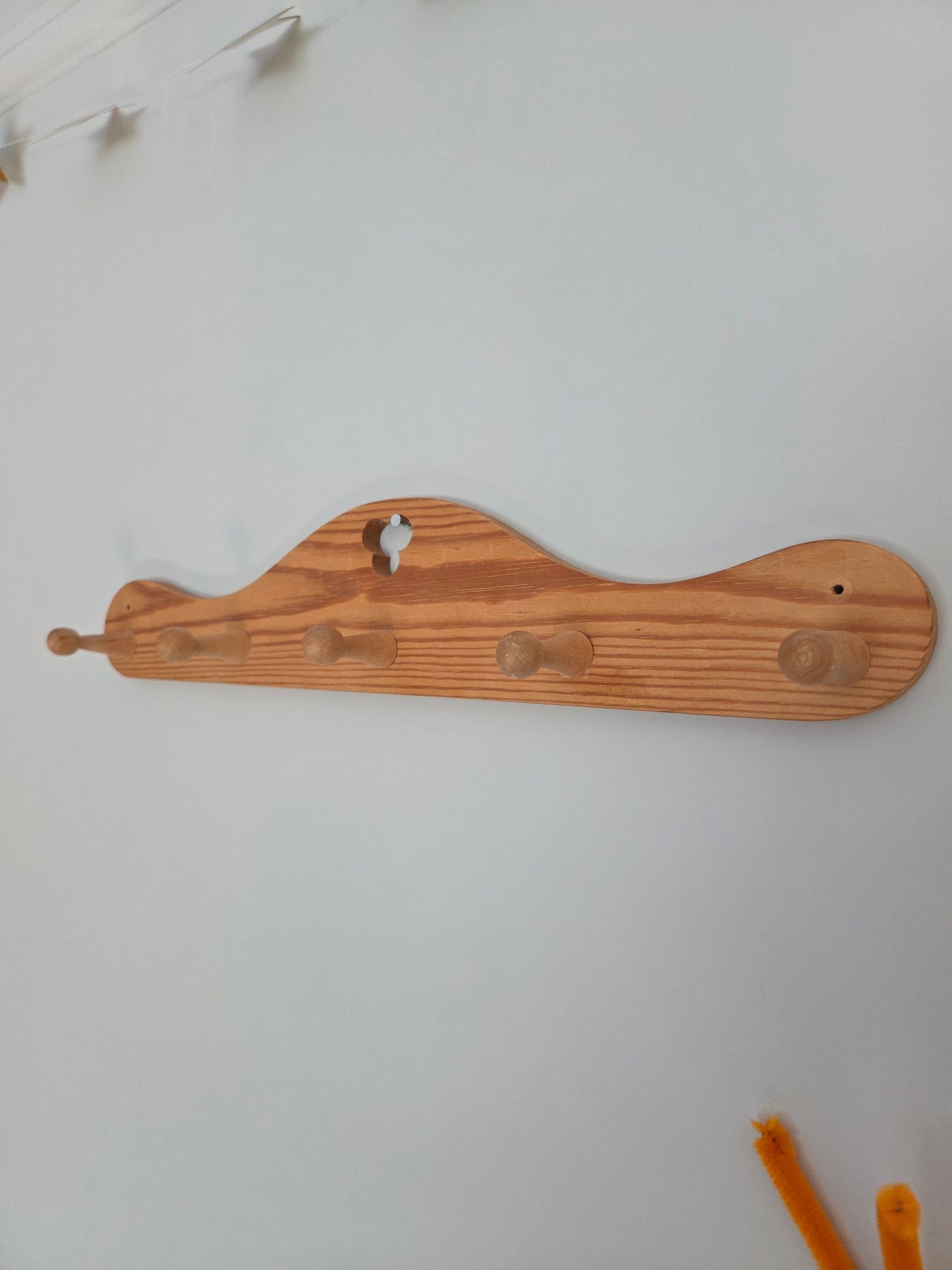 Folk Style Wooden Peg Hooks Sourced in Sweden