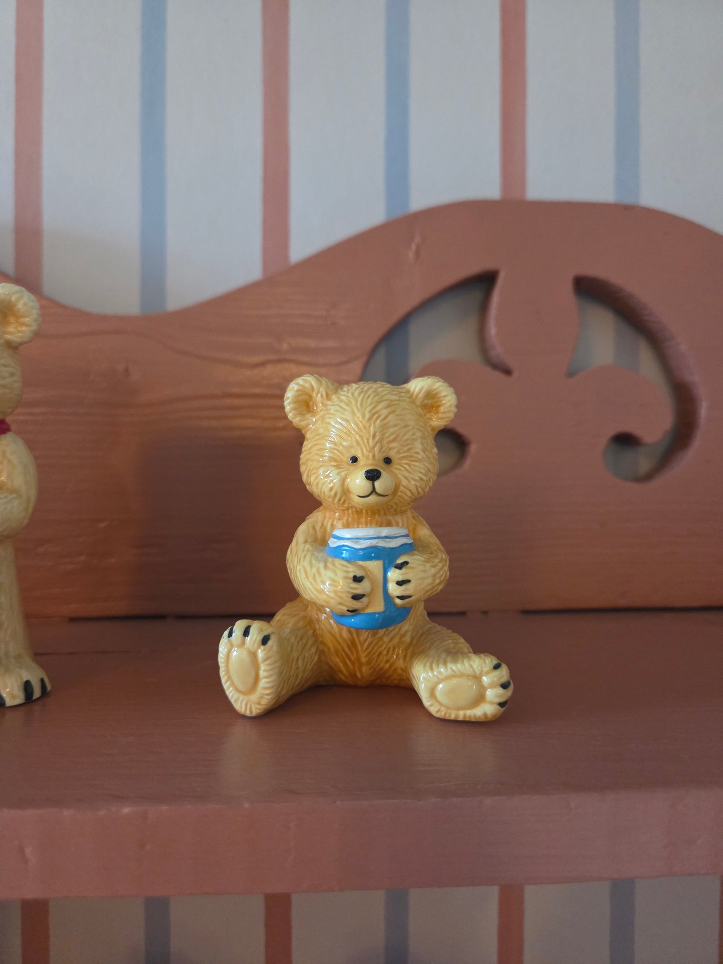Vintage Ceramic Bear Ornaments
