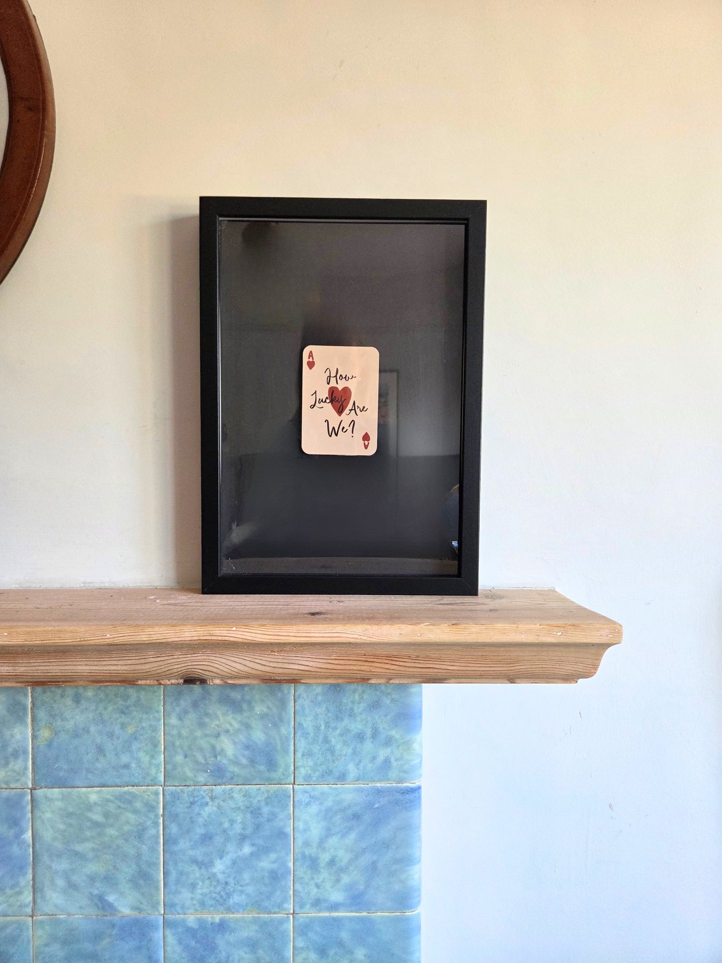 Framed 'How Lucky Are We' Mini Print 014