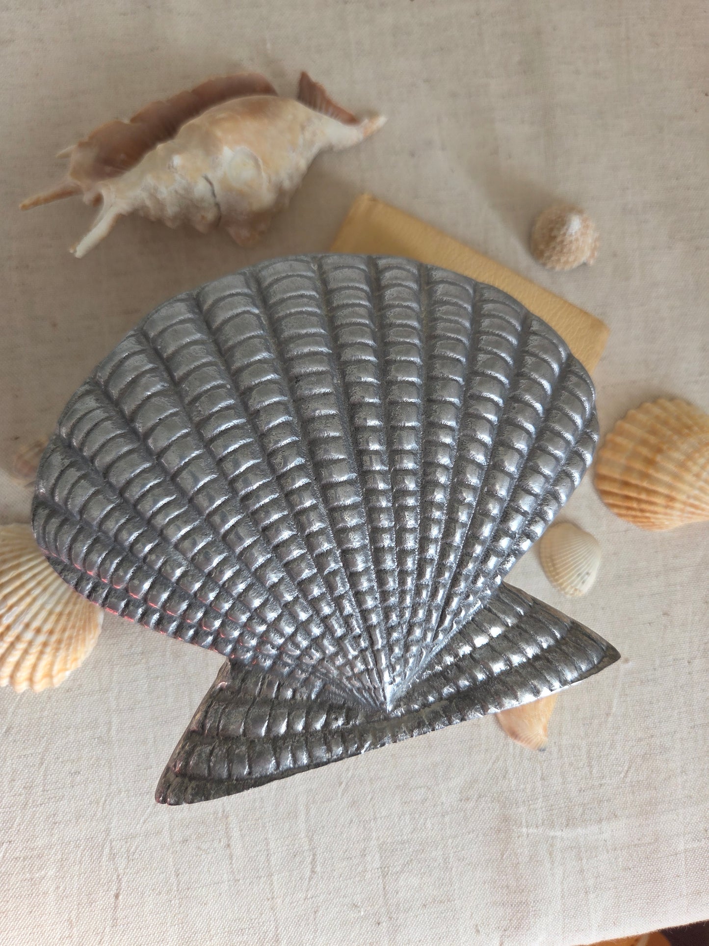 Silver Shell Vase