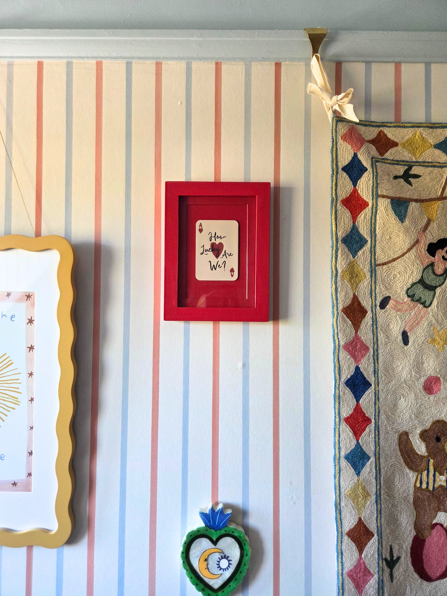 Framed 'How Lucky Are We' Mini Print 007