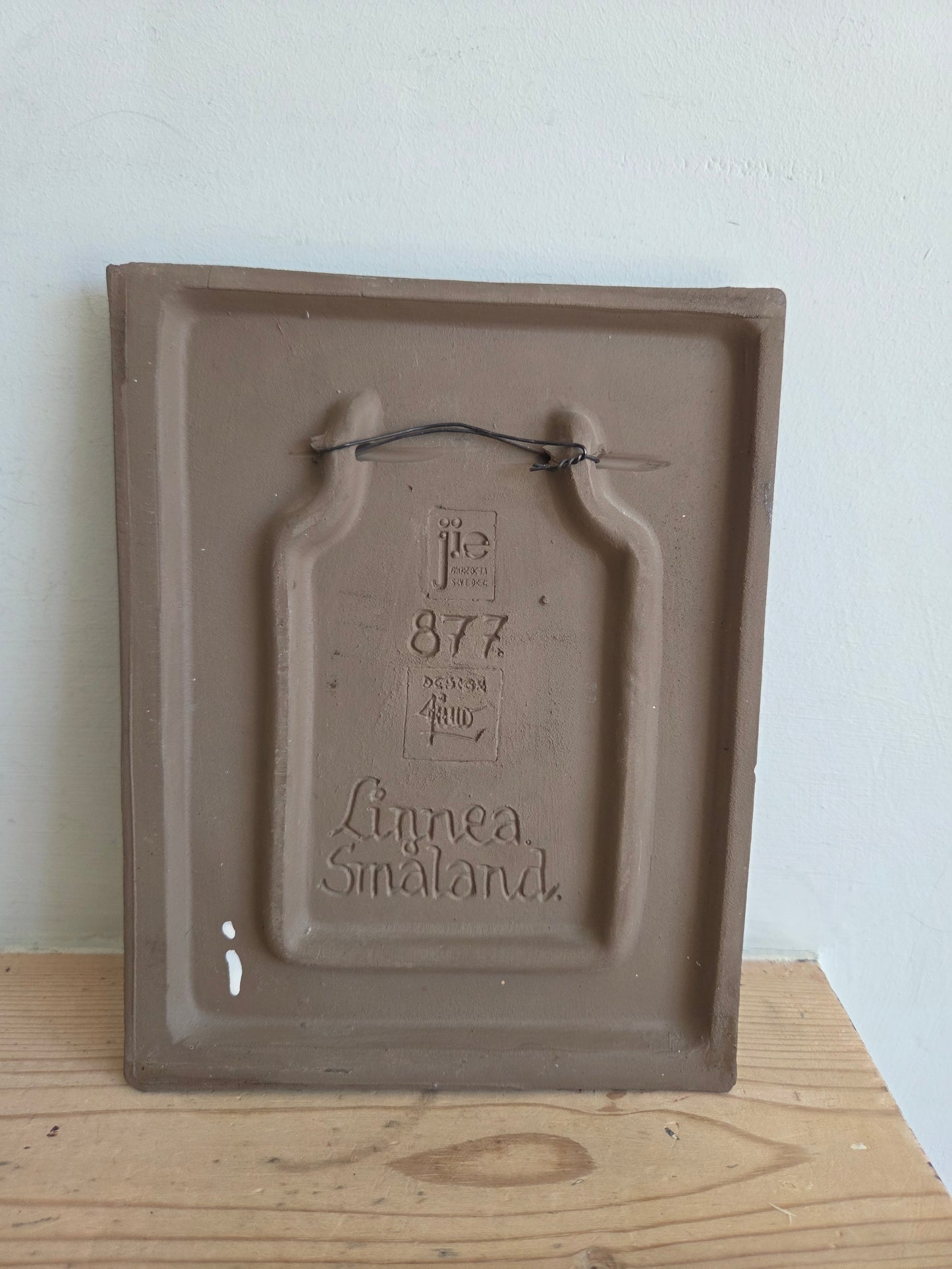 Vintage Swedish Jie Gantofta Linnea Flower Tile
