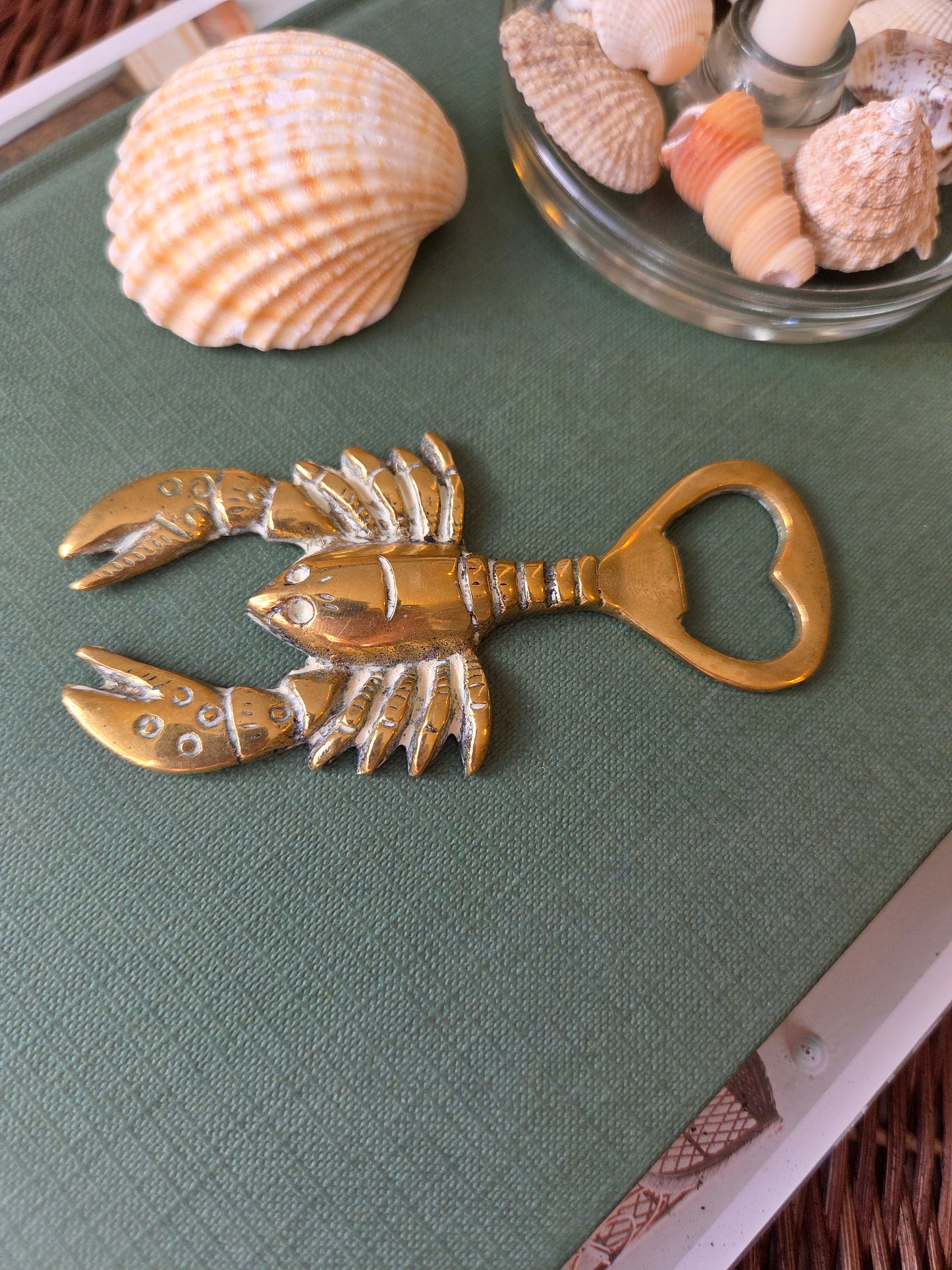 Brass Lobster Bottle Opener