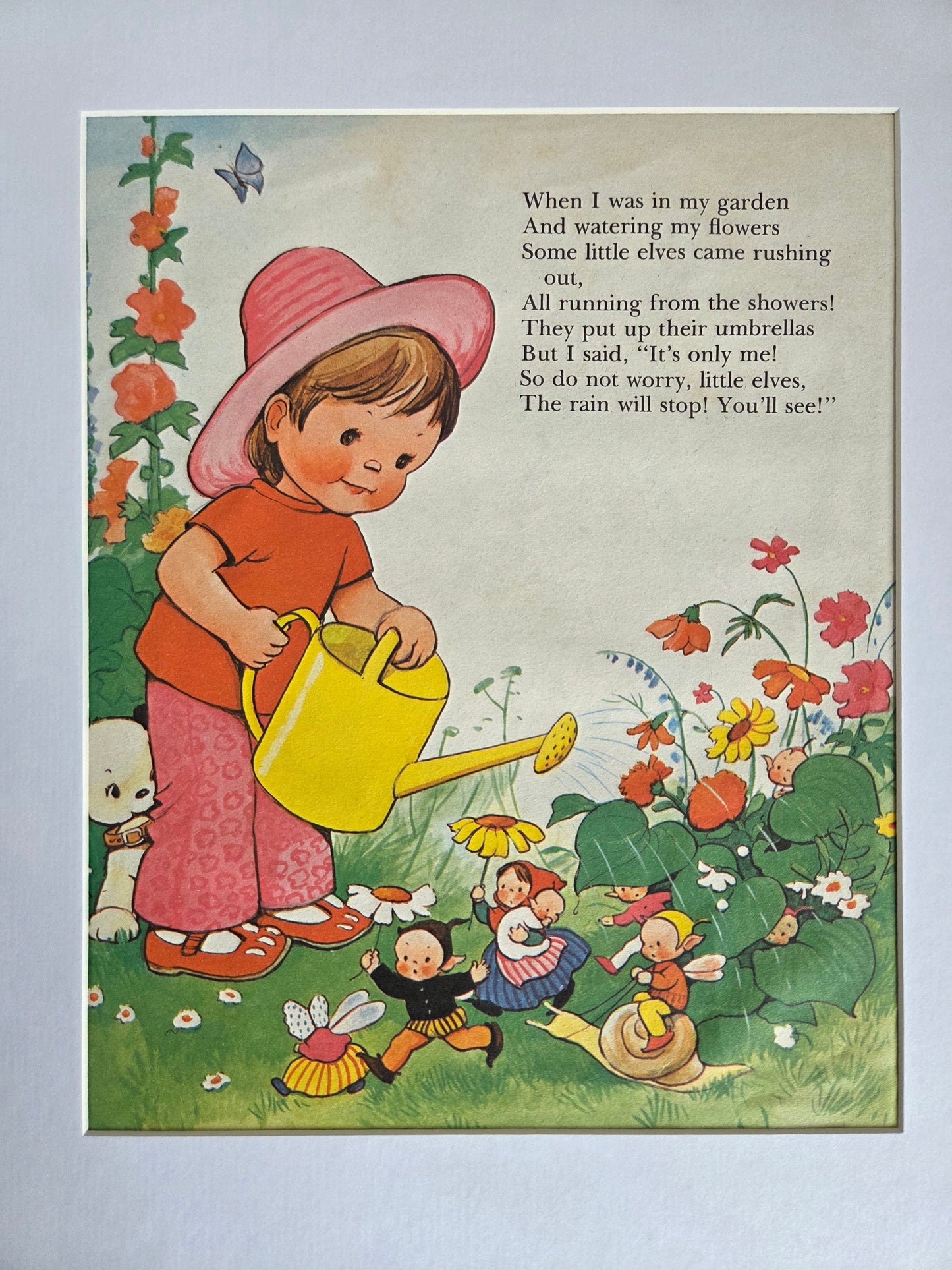 Framed Illustrations and Poems by Mabel Lucie Attwell, 1971