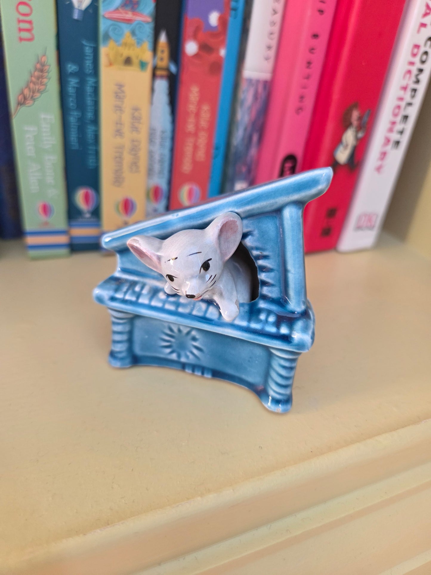 Vintage Japanese Mouse in a Piano Ornament