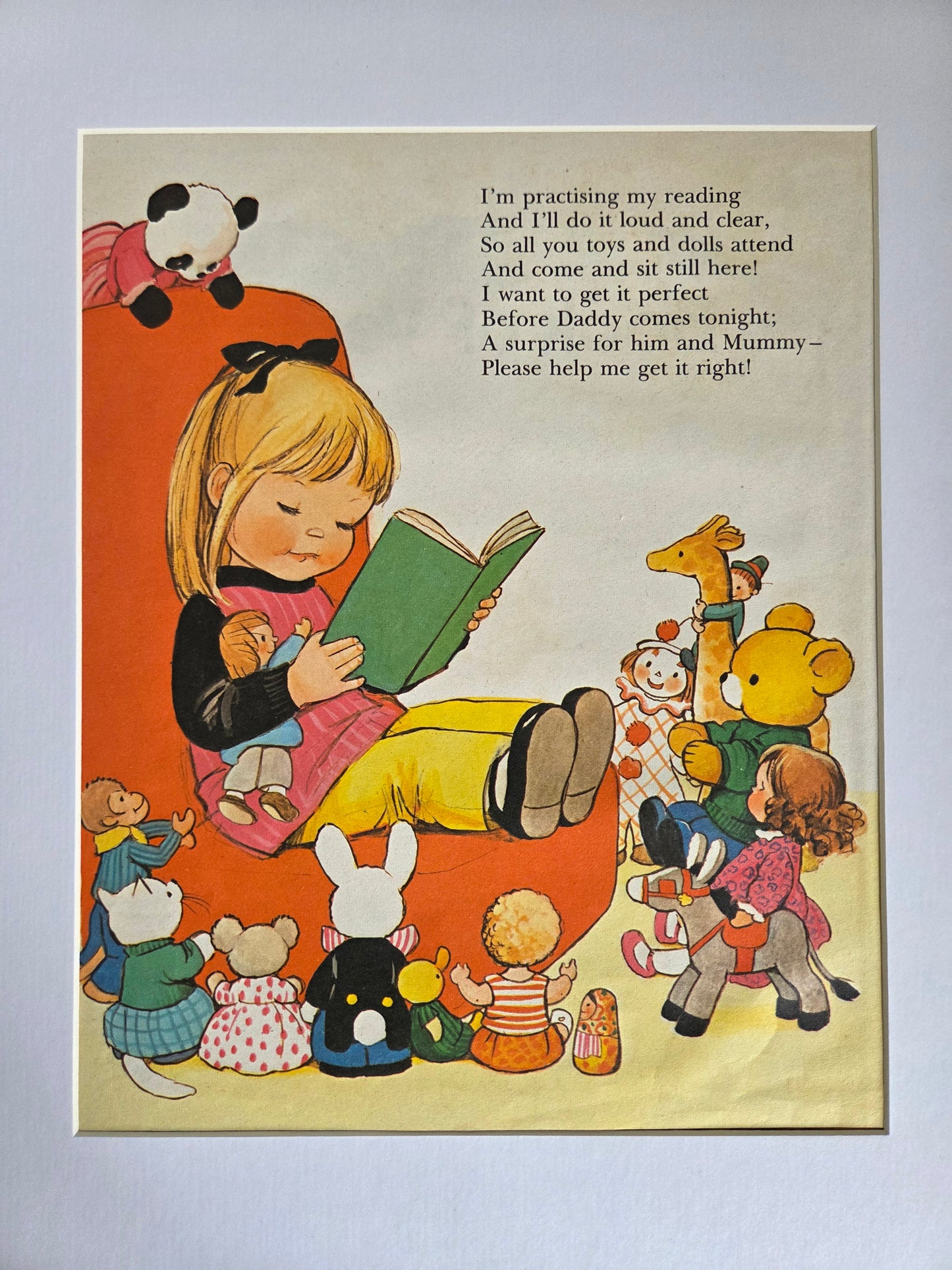 Framed Illustrations and Poems by Mabel Lucie Attwell, 1971