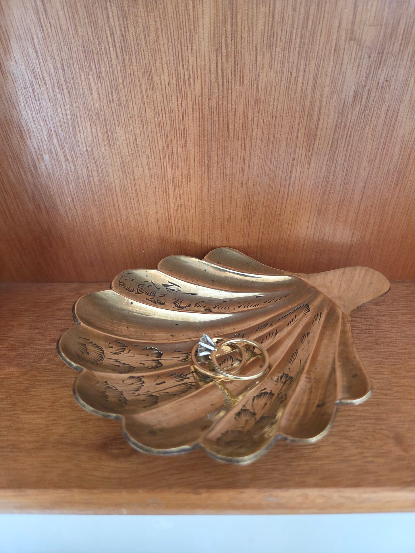 Brass Shell Trinket Dish