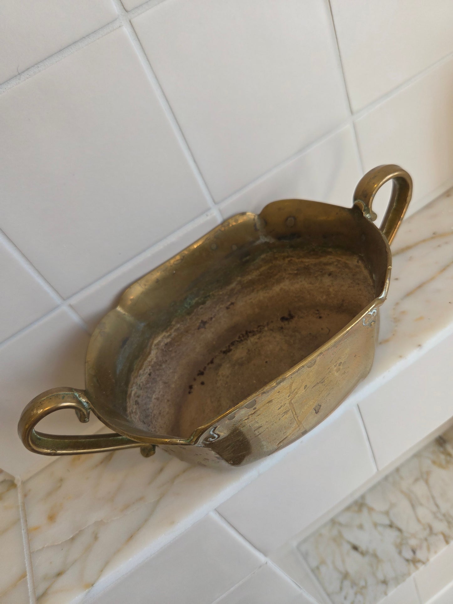 Vintage Brass Plant Pot Trough