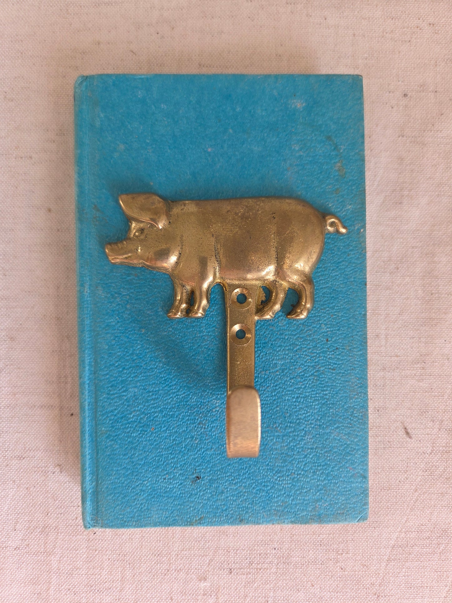 Lucky Brass Pig Hook
