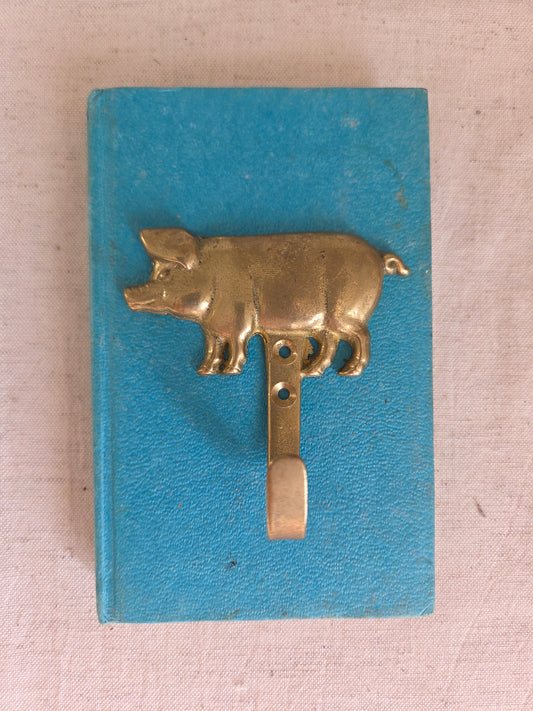 Lucky Brass Pig Hook