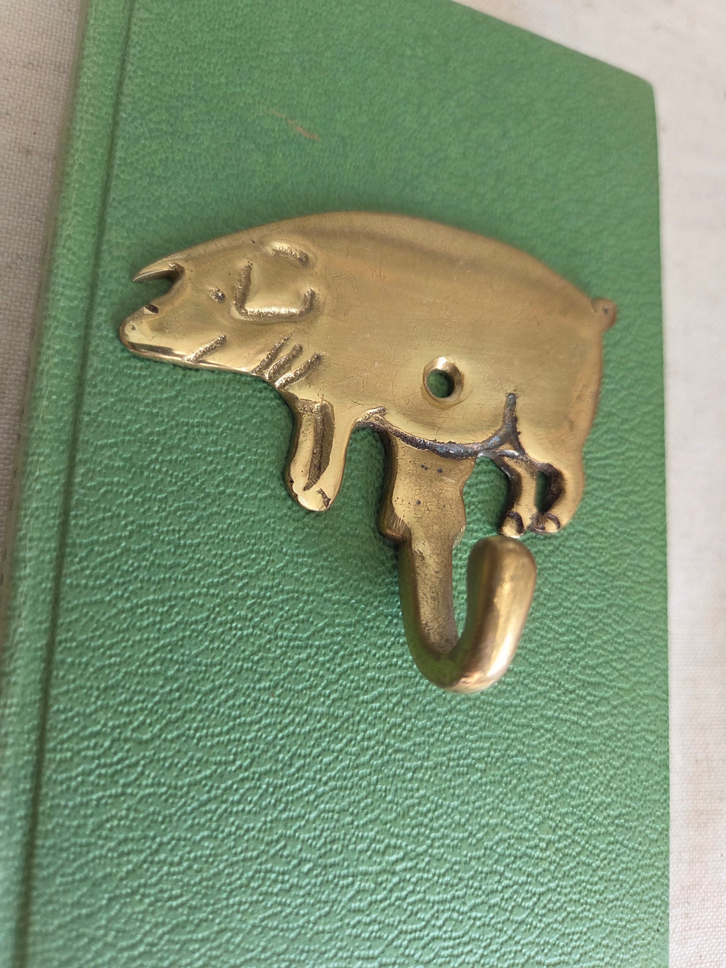 Etched Brass Pig Hook