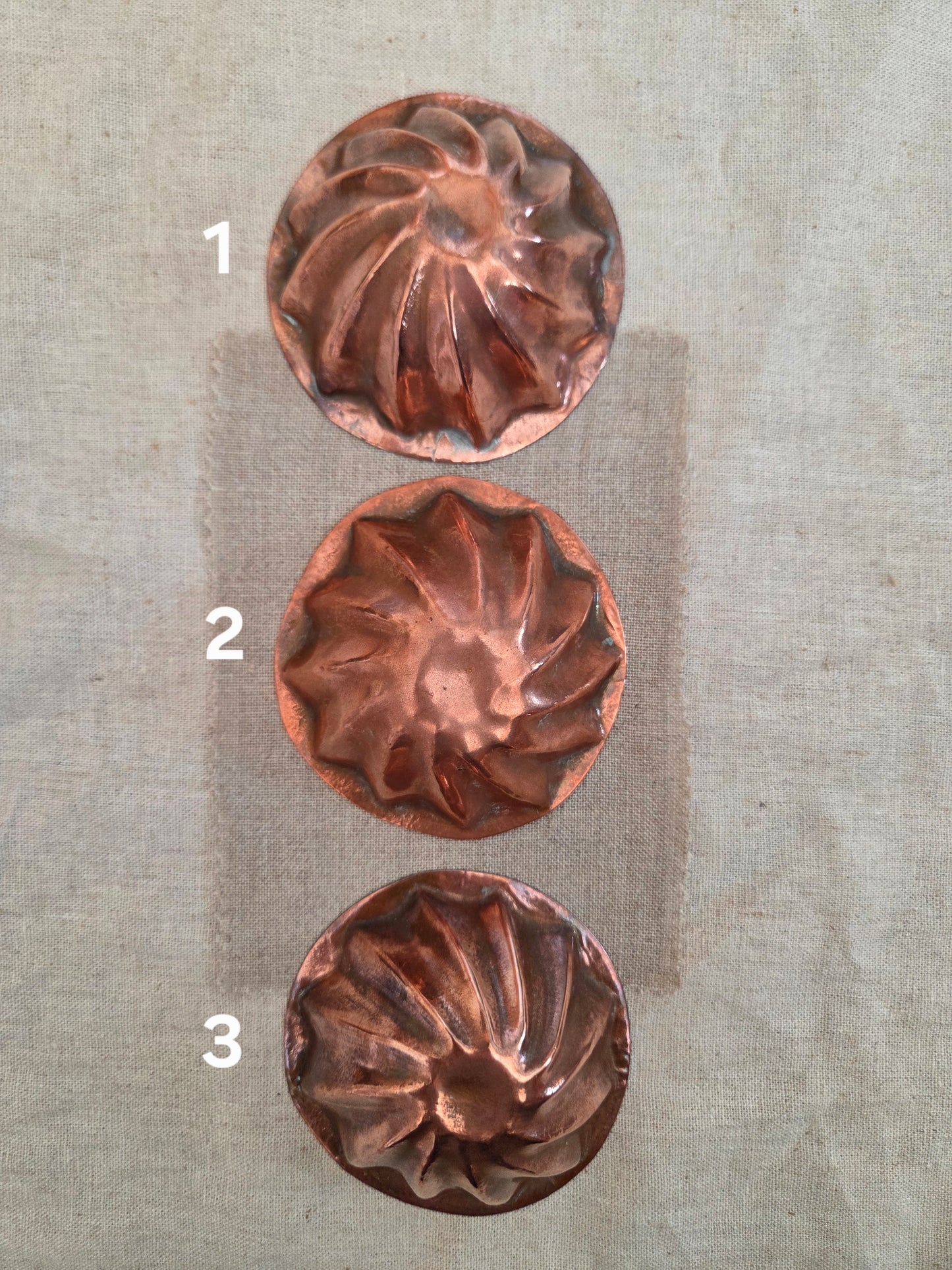 Mini Antique Swedish Copper Mould - Swirl