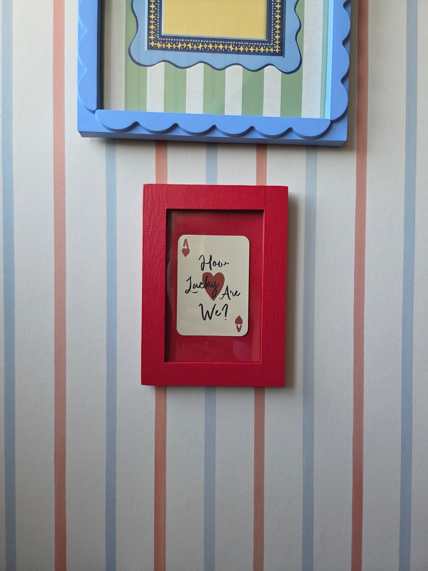 Framed 'How Lucky Are We' Mini Print 005