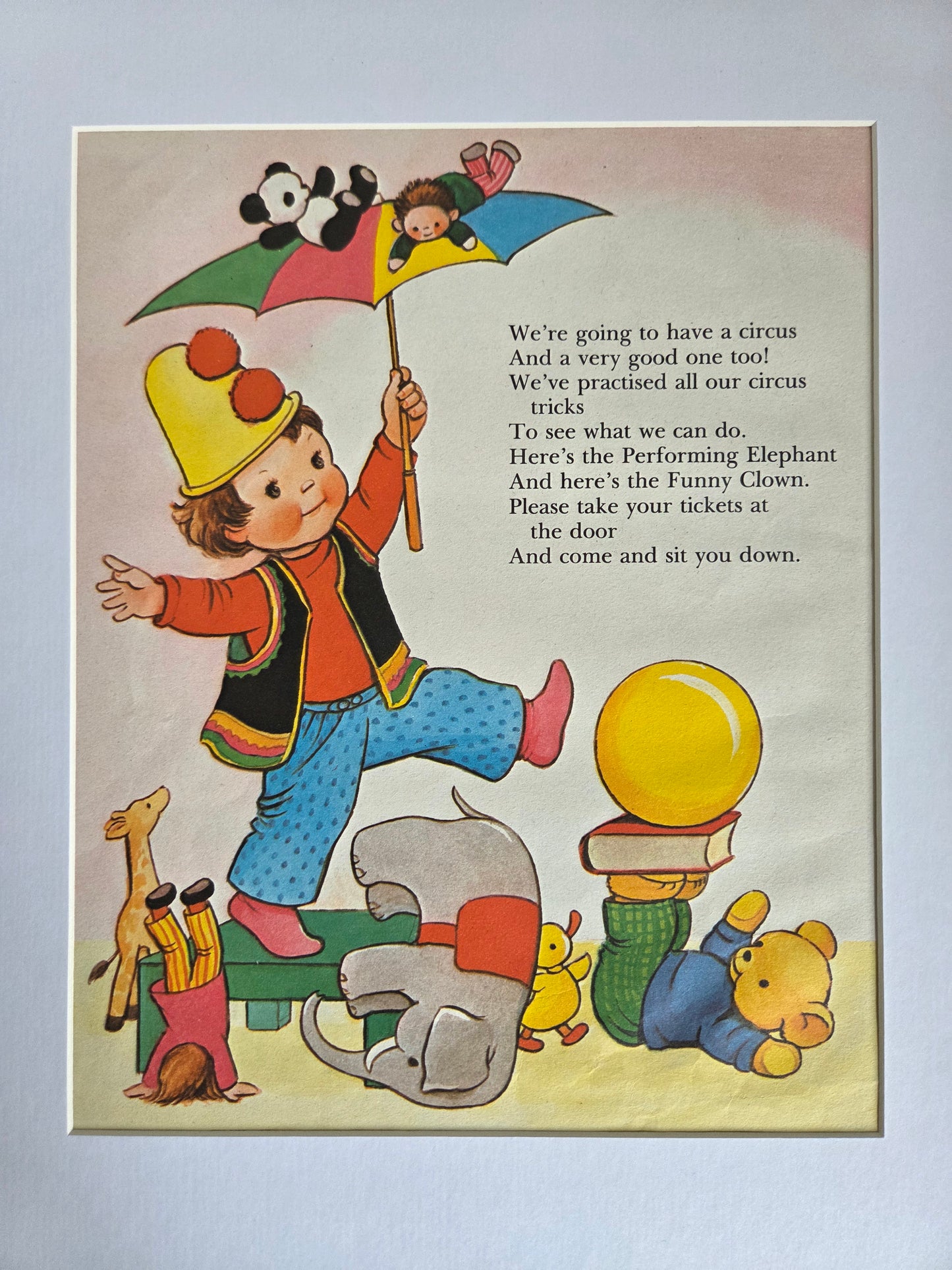 Framed Illustrations and Poems by Mabel Lucie Attwell, 1971