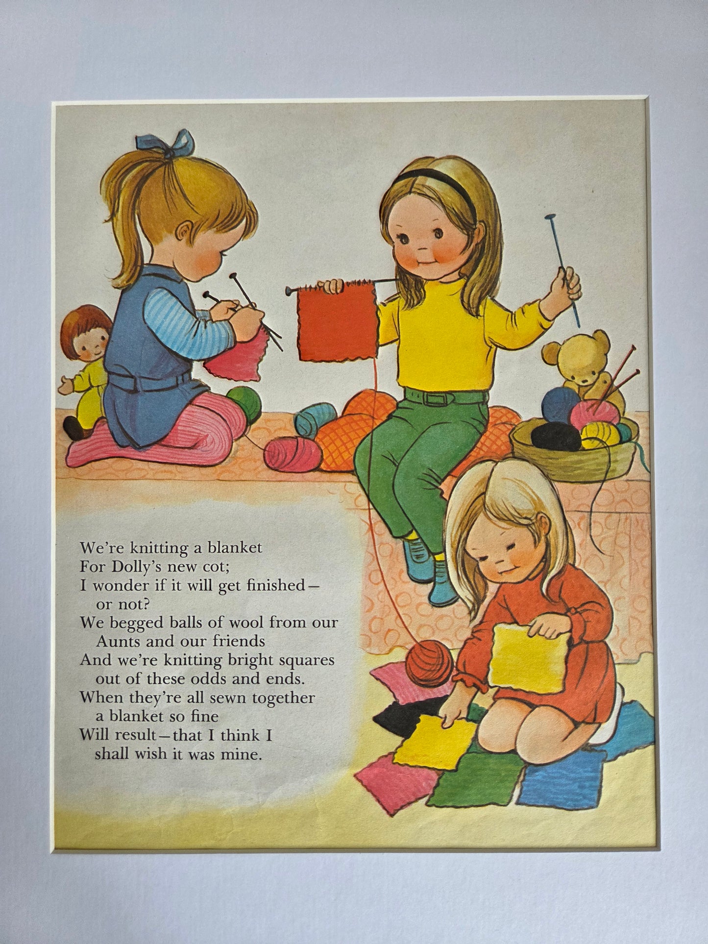 Framed Illustrations and Poems by Mabel Lucie Attwell, 1971