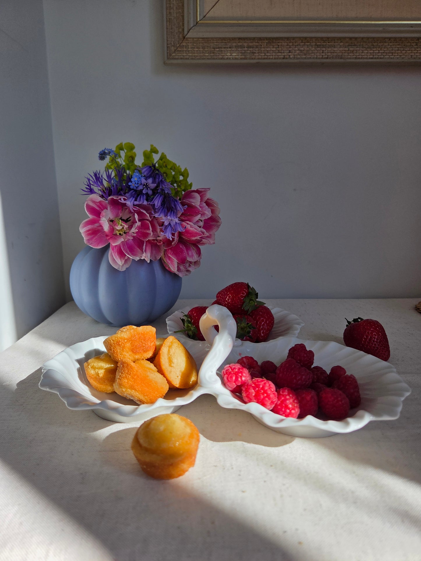 Triple Serving Dish with Handle