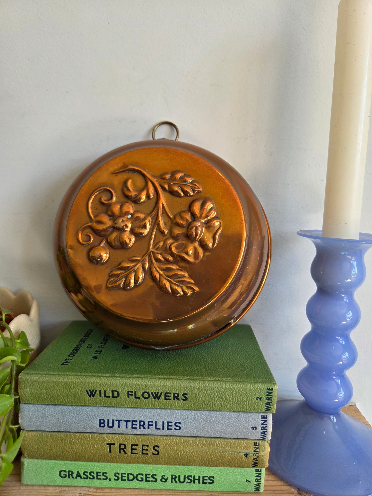 Medium Swedish Copper Mould with Flower Design