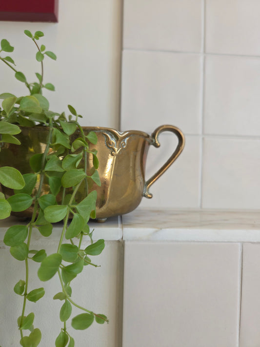 Vintage Brass Plant Pot Trough