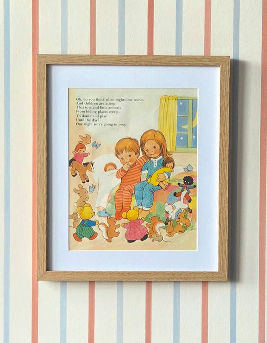 Framed Illustrations and Poems by Mabel Lucie Attwell, 1971