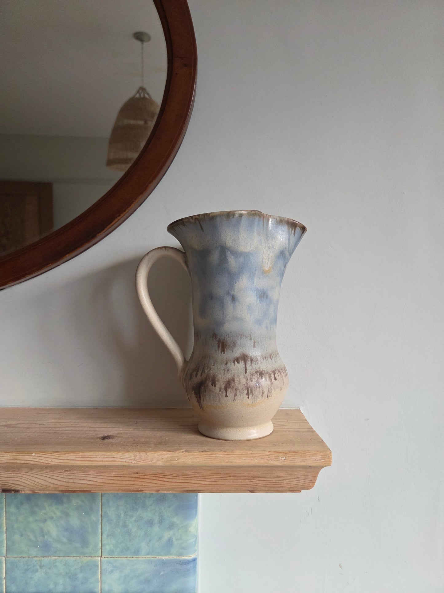 Vintage Ombre Drip Glaze Slim Jug