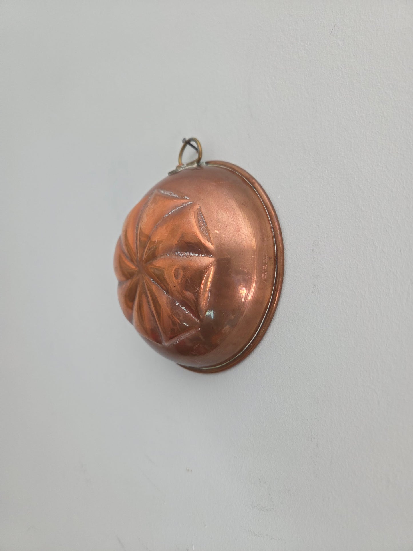 Vintage Swedish Copper Mould - Small Swirl