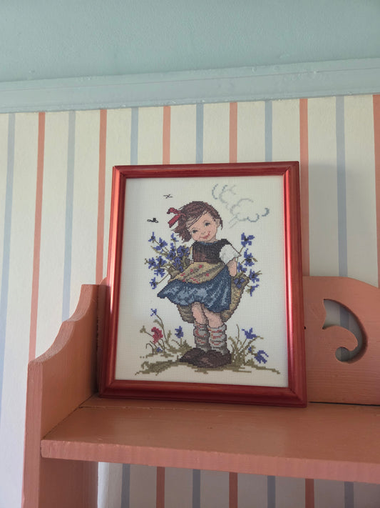 Vintage Hummel Girl Embroidery