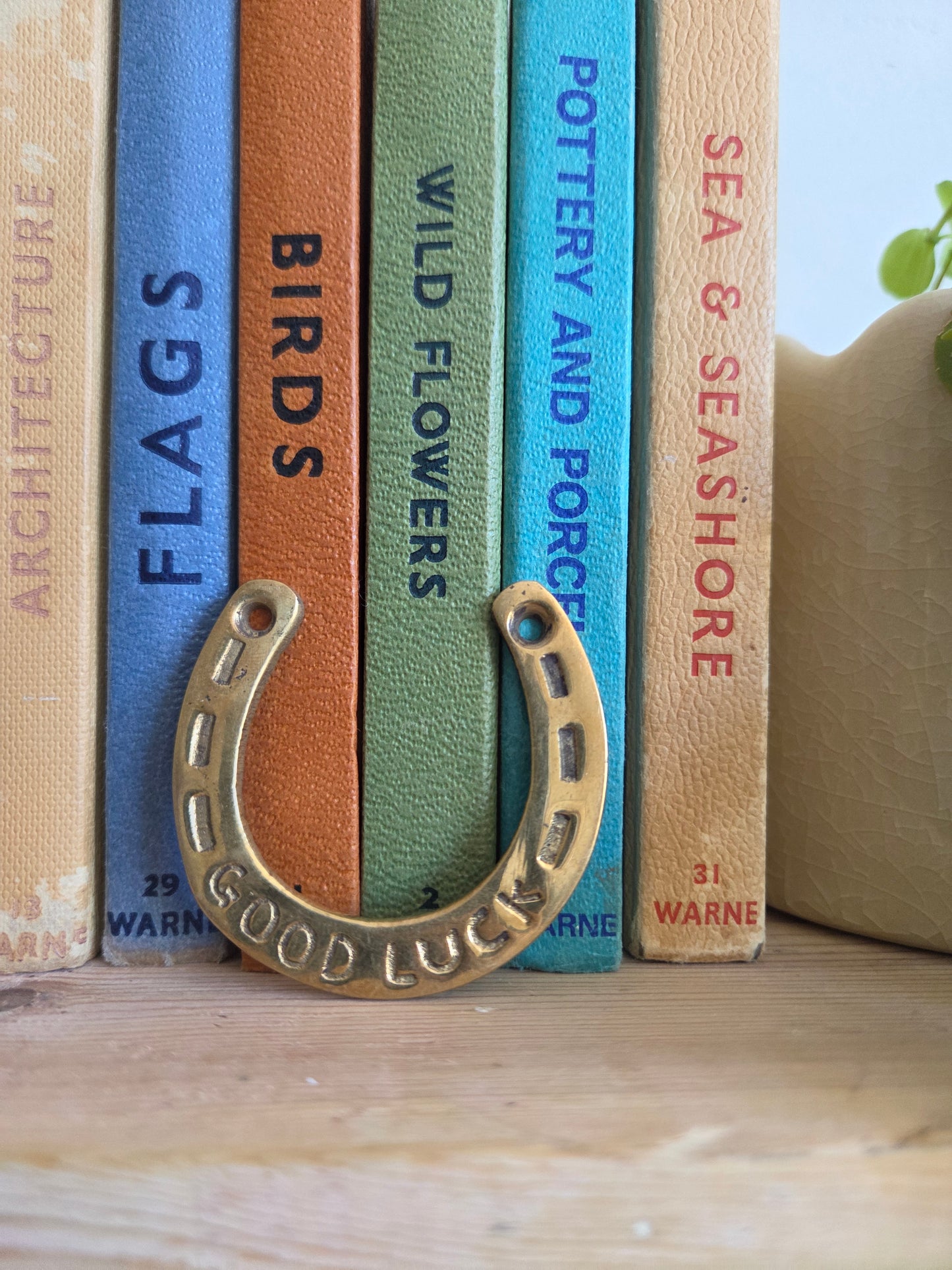 Small Brass Lucky Horse Shoe Trinket