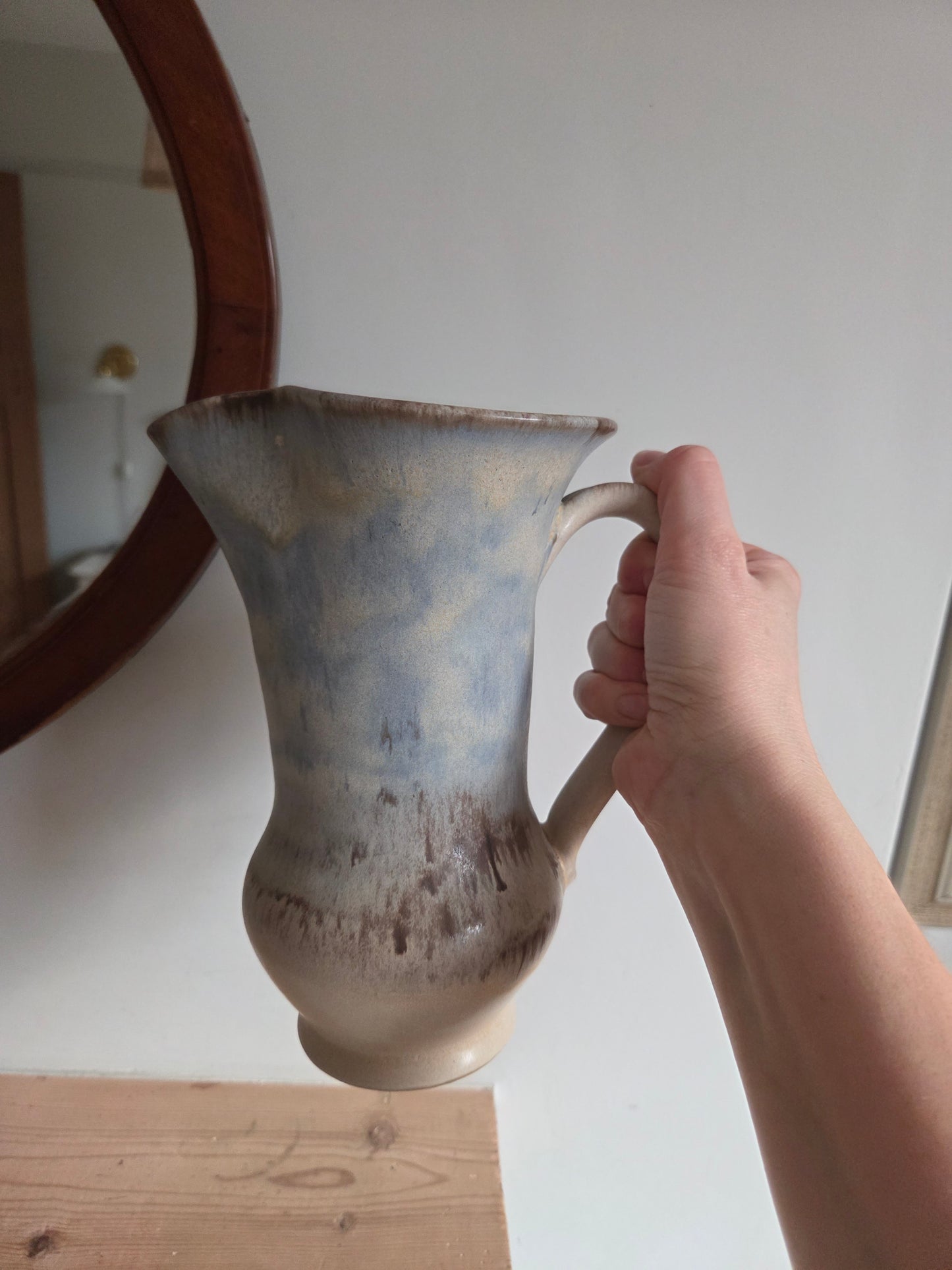 Vintage Ombre Drip Glaze Slim Jug