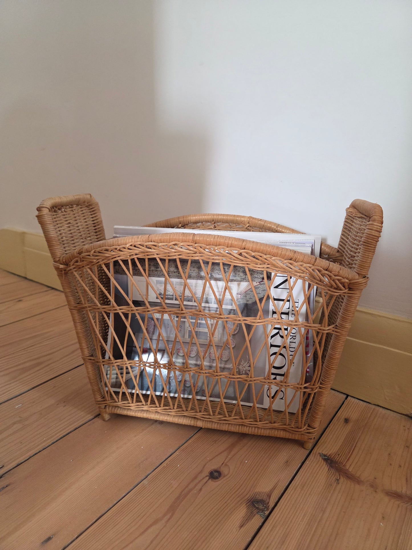 Wicker Magazine Rack