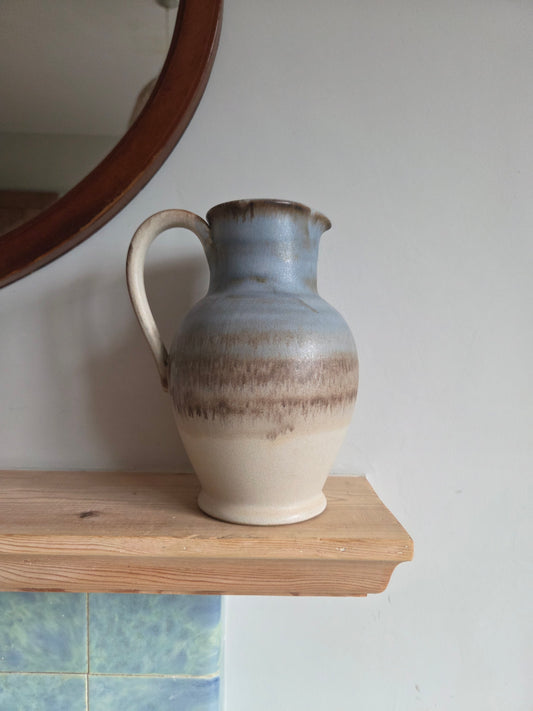 Rounded Vintage Studio Pottery Ombre Jug