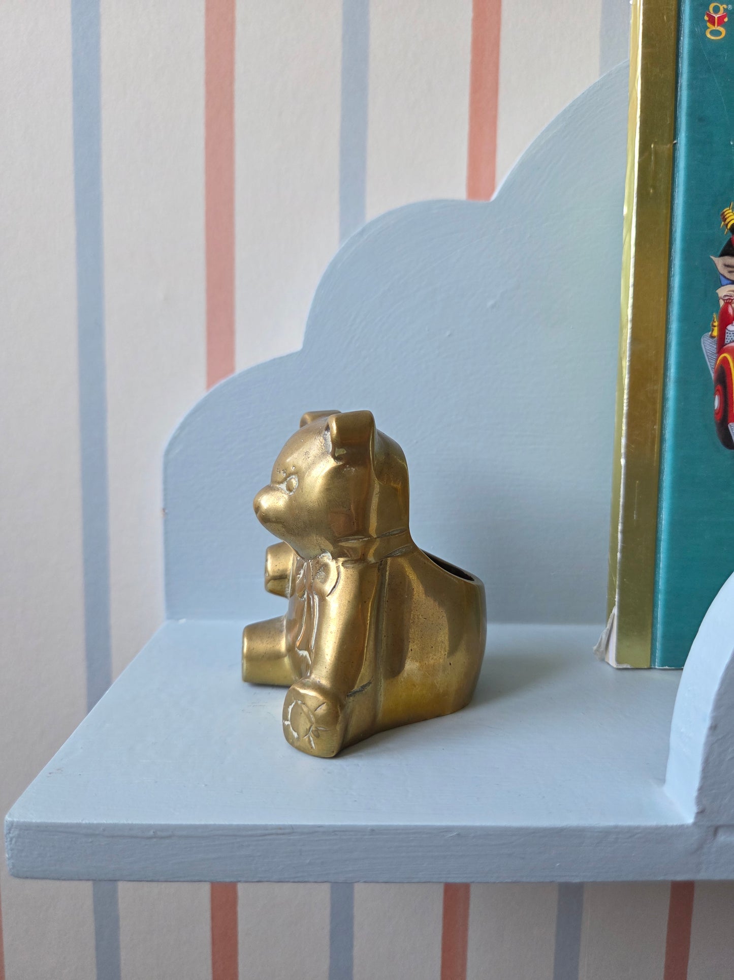 Brass Bear Pot