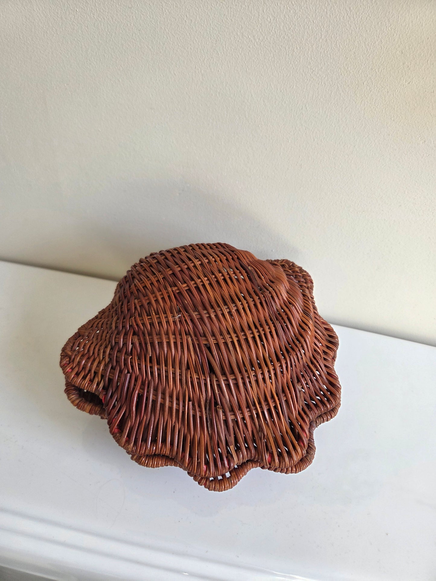 Vintage Wicker Shell Baskets