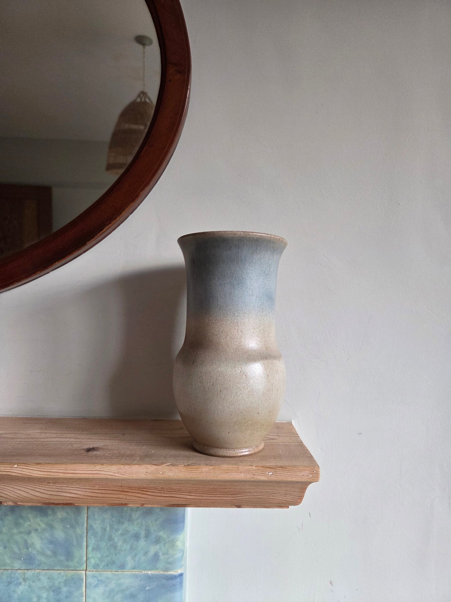 Studio Pottery Ombre Drip Glaze Vase