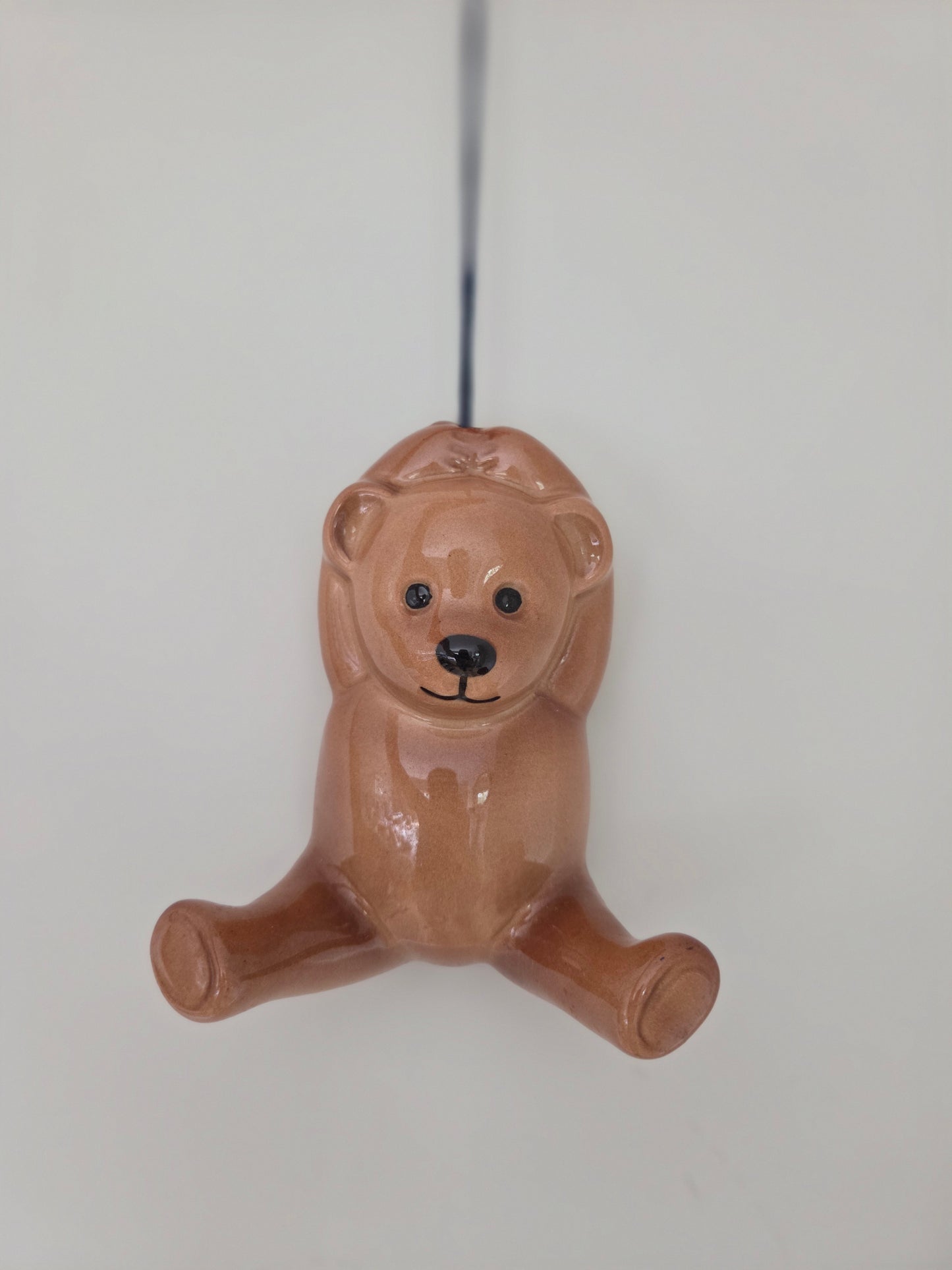 Vintage Wall Hanging Bear with Red Balloon