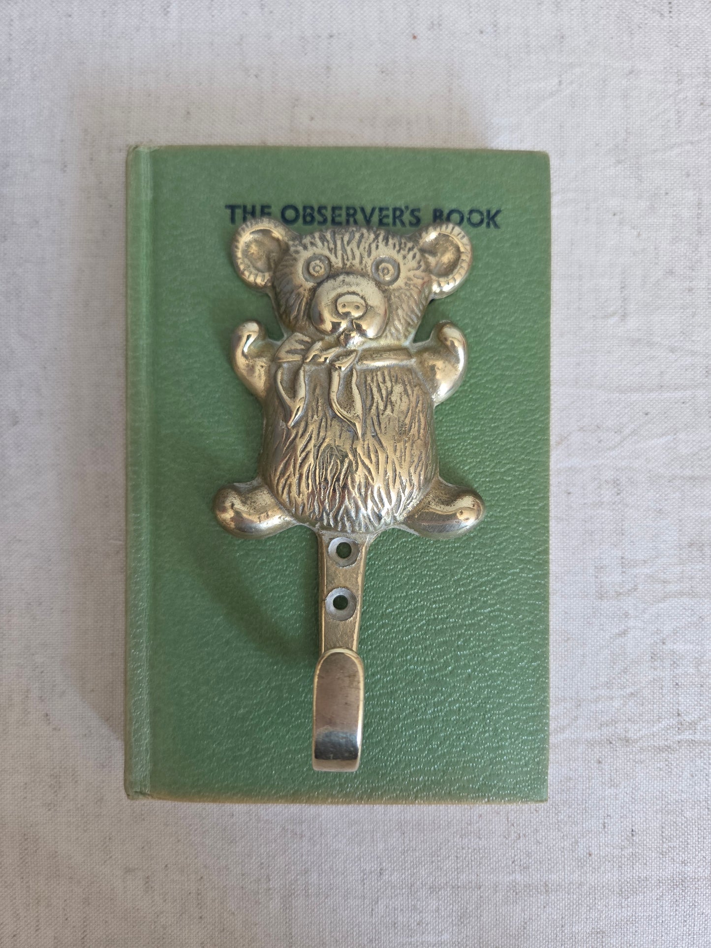 Vintage Brass Teddy Bear Hook