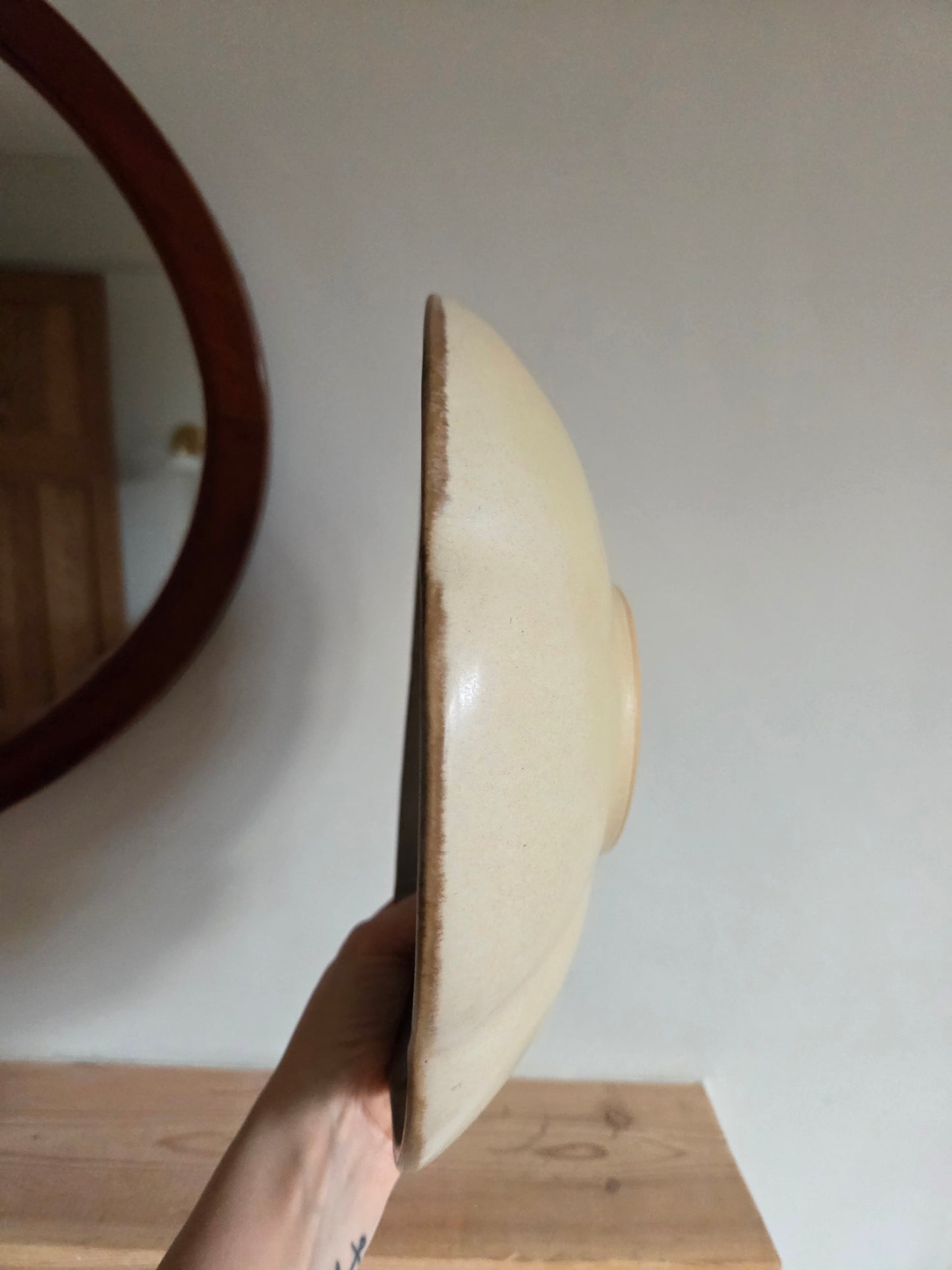 Vintage Studio Pottery Ombre Serving Bowl