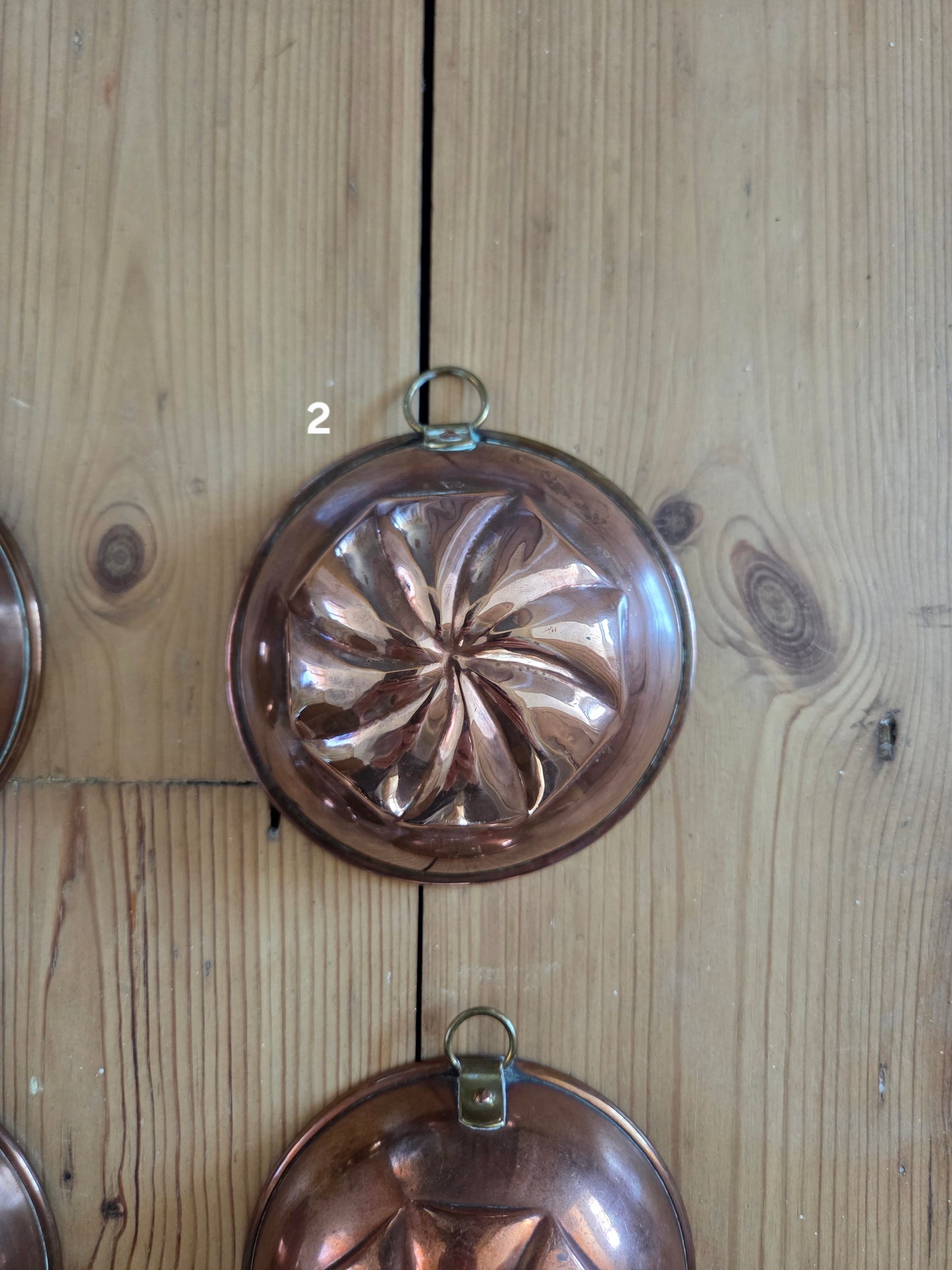 Vintage Swedish Copper Mould - Small Swirl