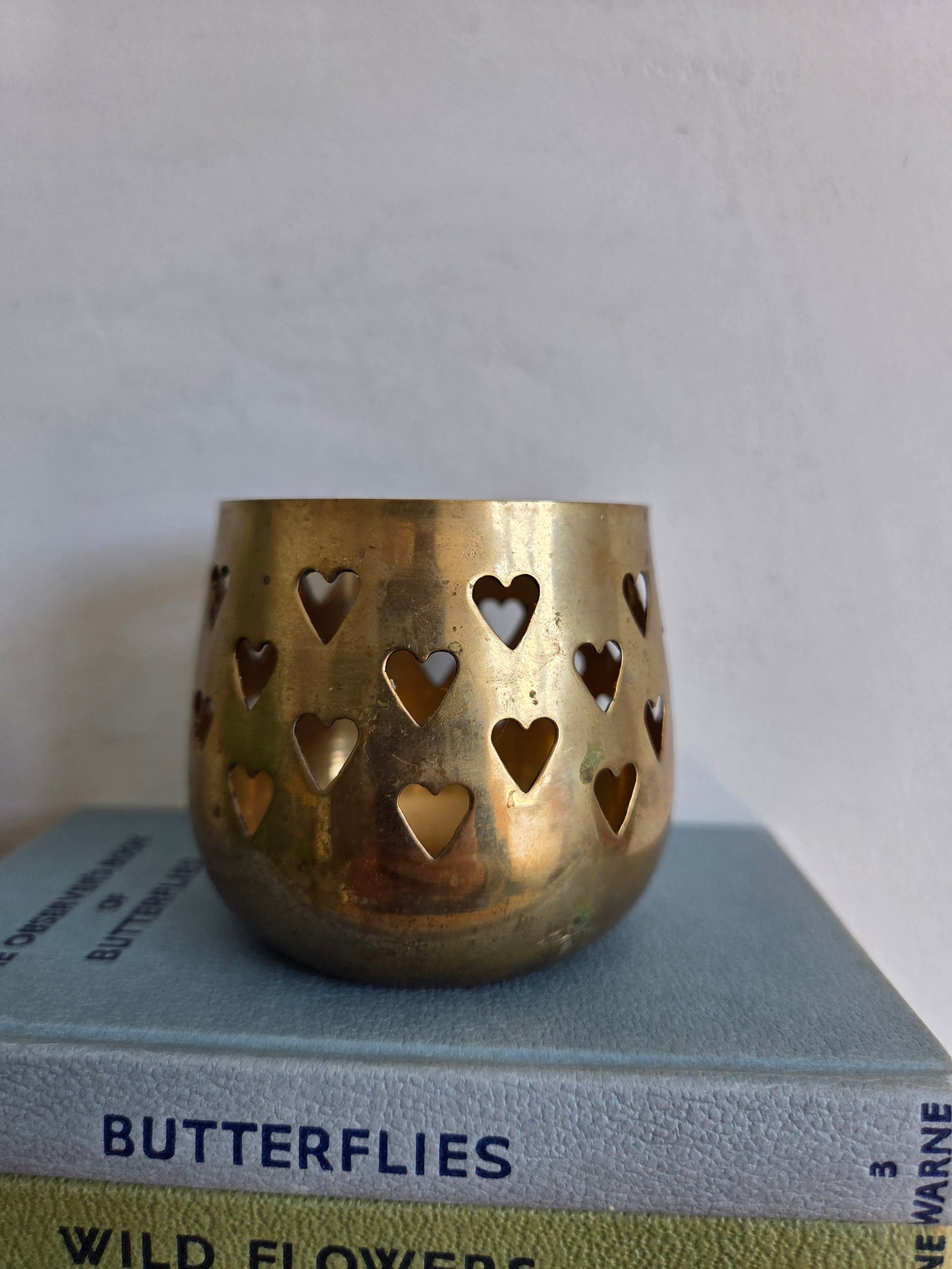 Brass Heart Cutout Tealight Votive