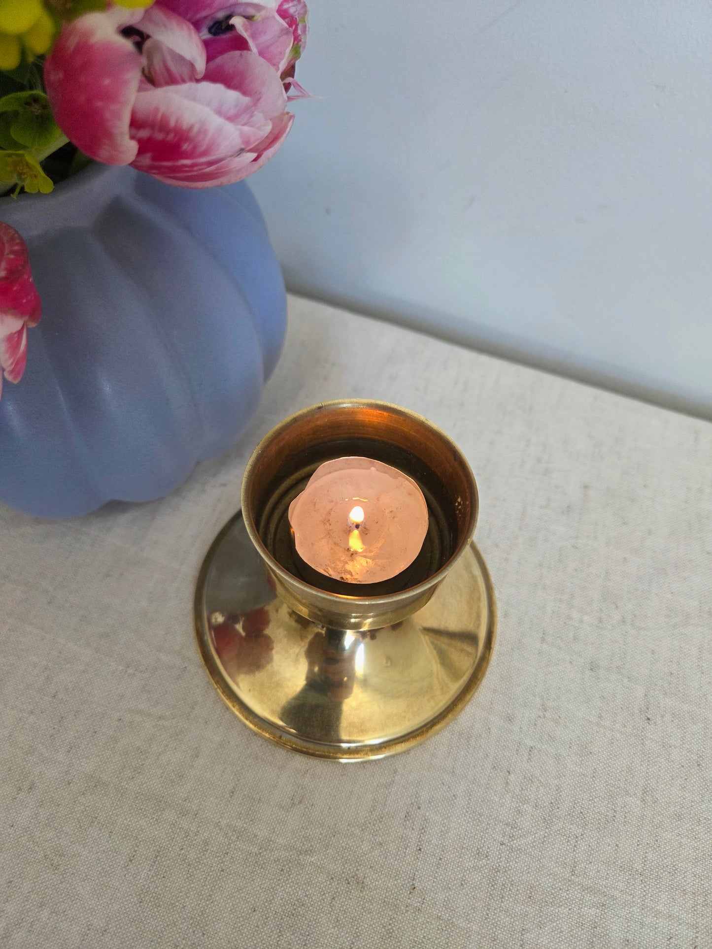 Vintage Brass Candle Holder