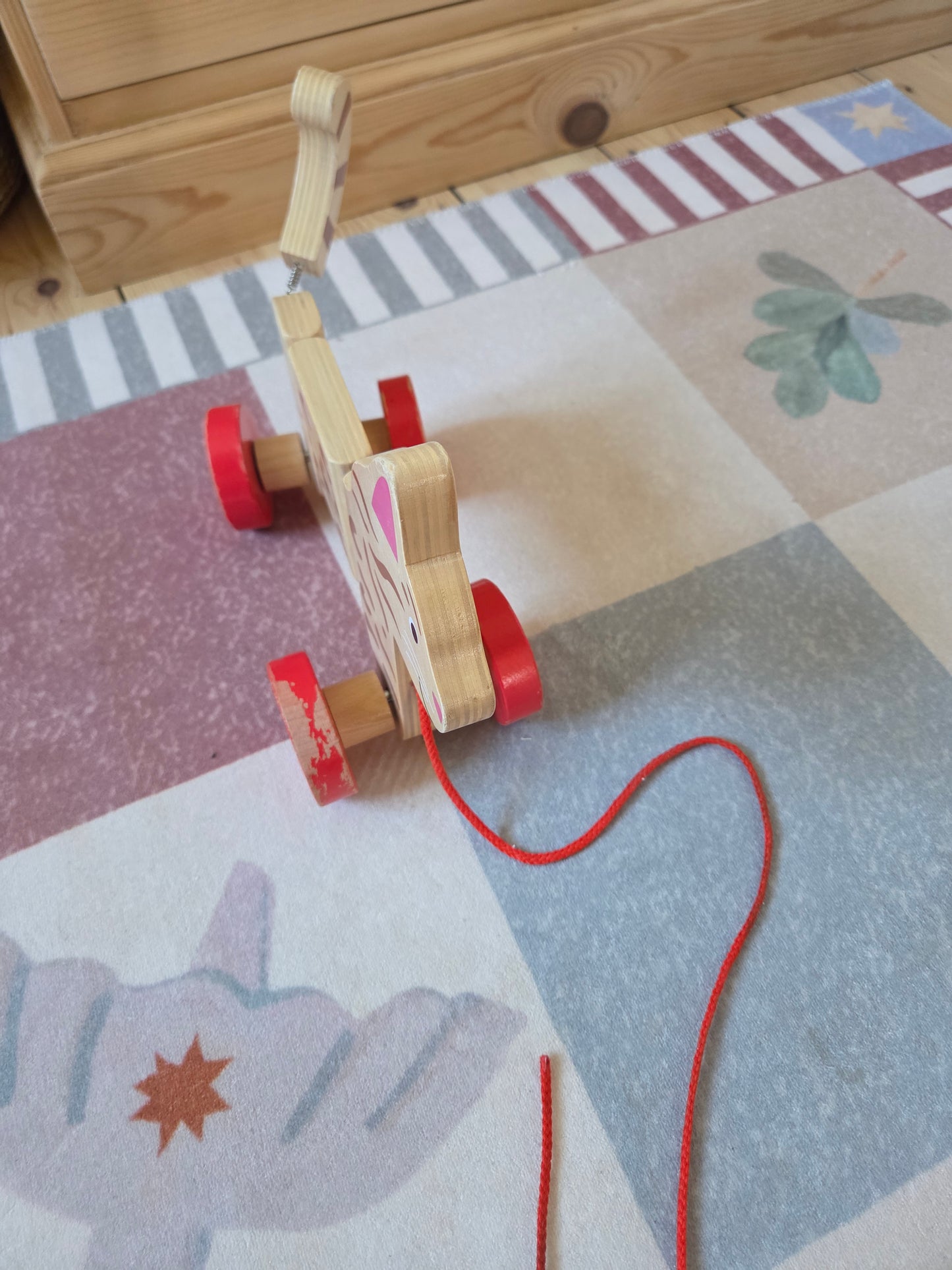 Vintage Cat Pull Along Toy