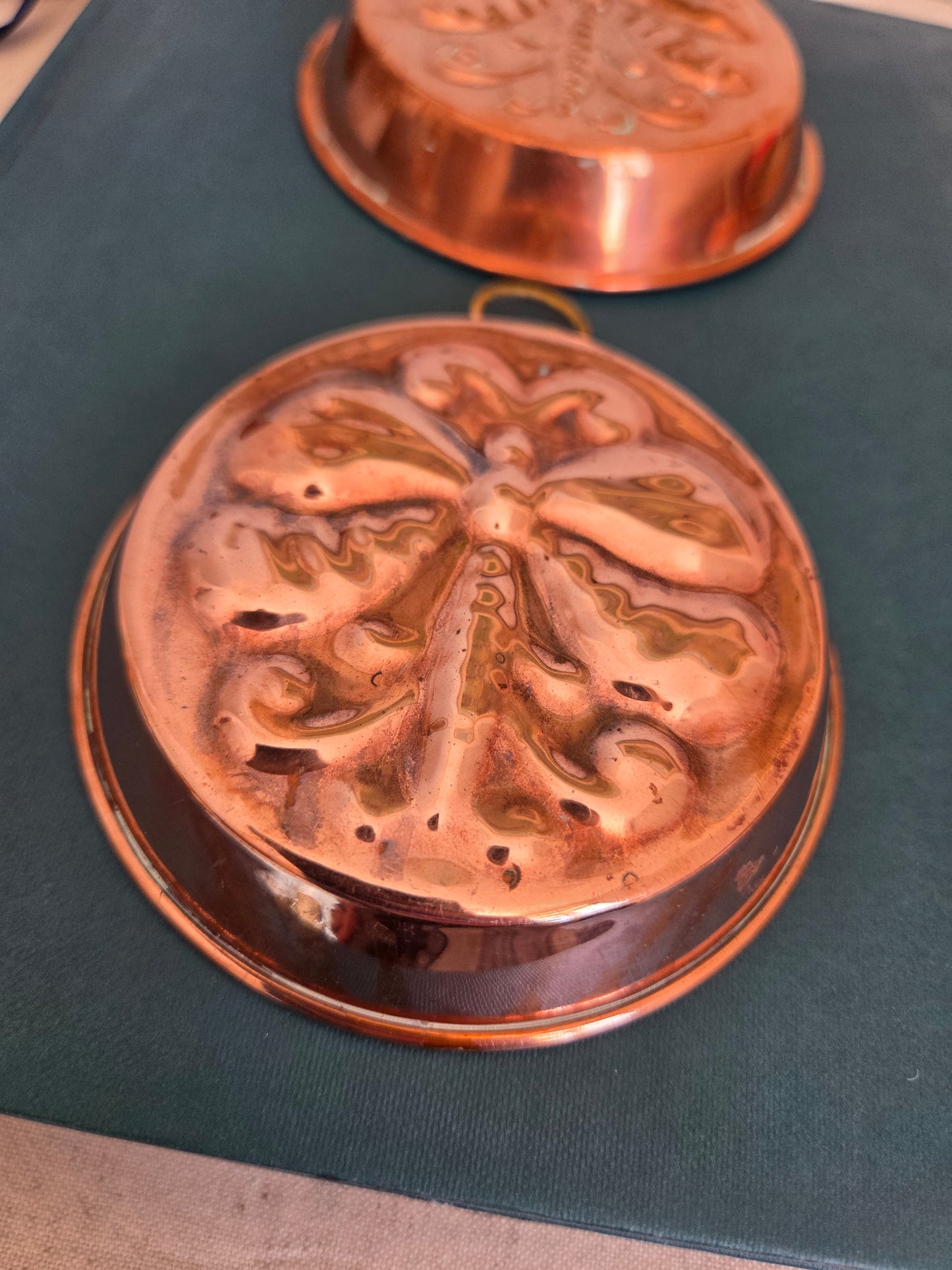 Vintage Copper Mould with Butterfly Design