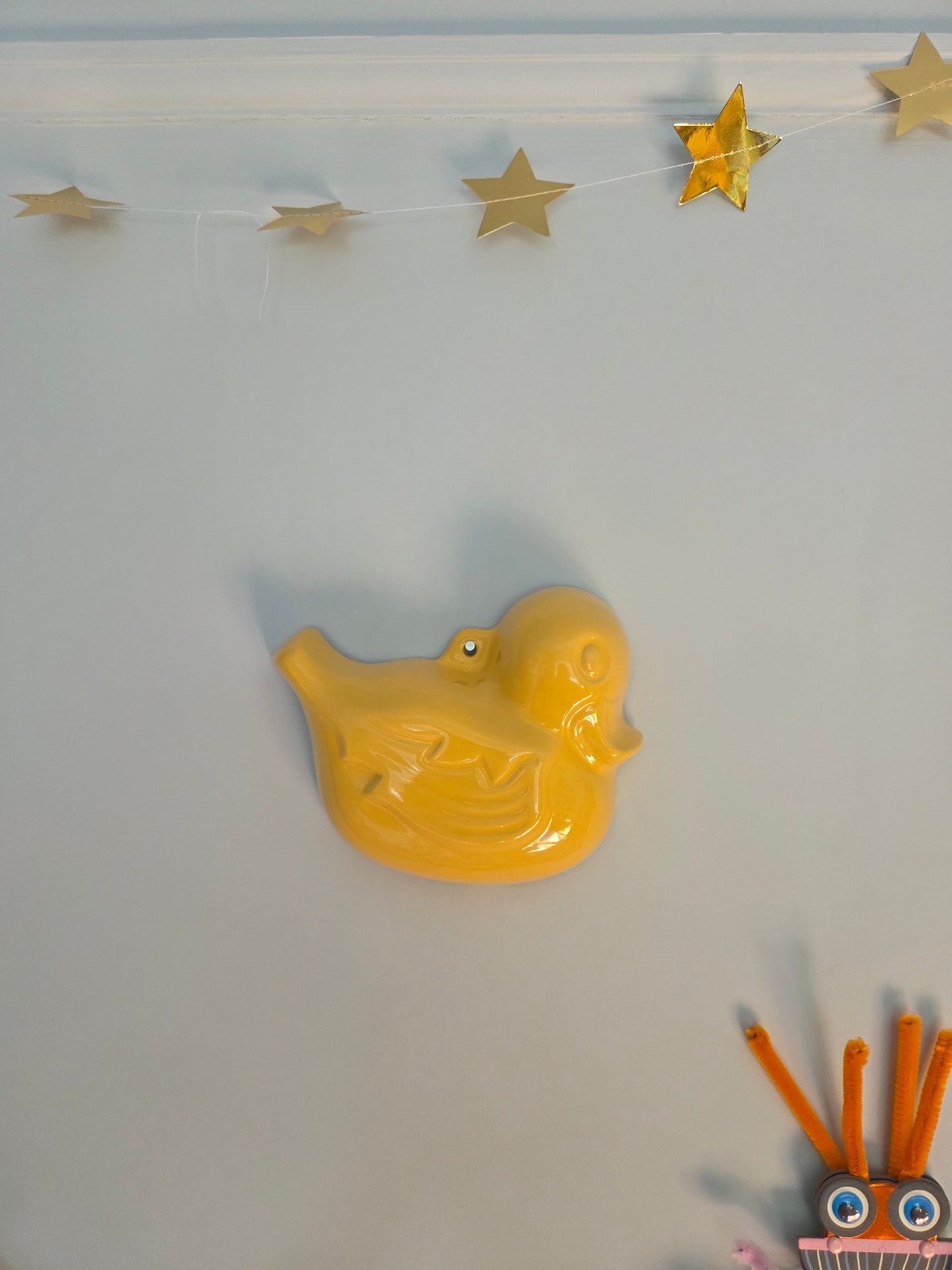 Vintage Yellow Wall Hanging Duck Mould