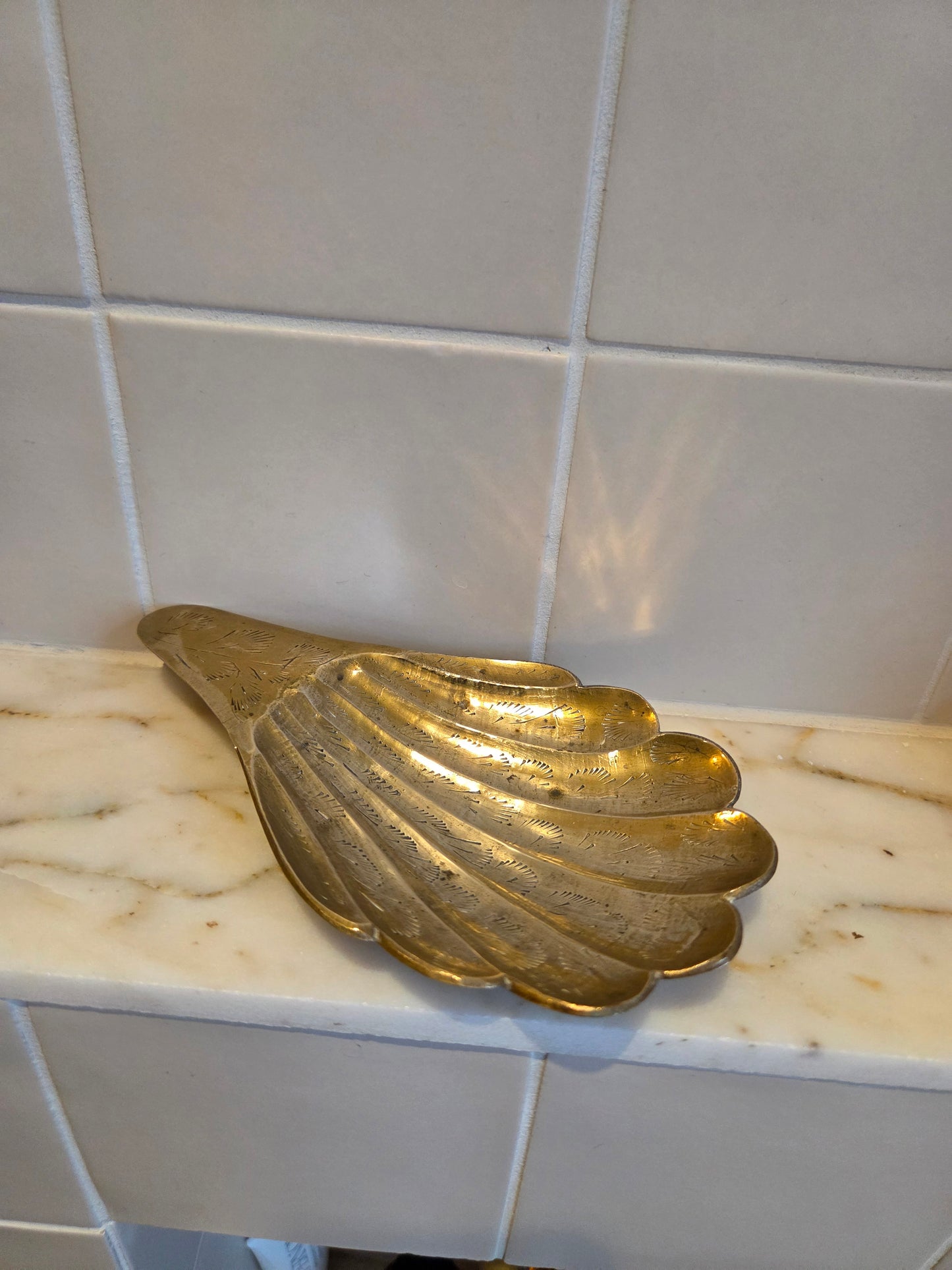 Brass Shell Trinket Dish