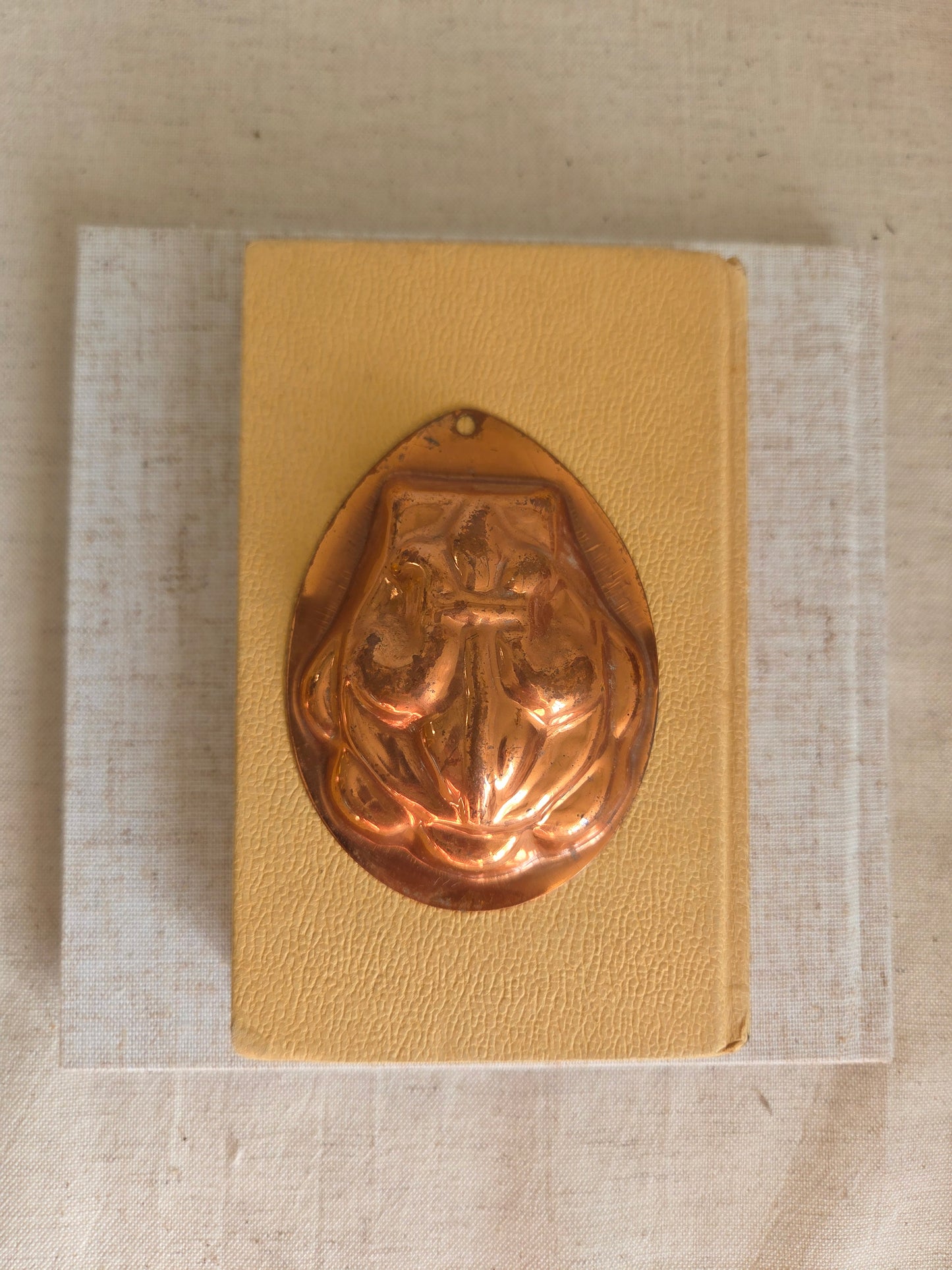 Mini Antique Swedish Copper Mould - Fleur de Lis